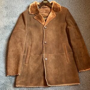 Men's Cole Haan Brown Shearling Coat